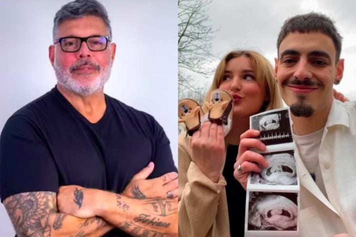 Montagem - Alexandre Frota e filho Mayã