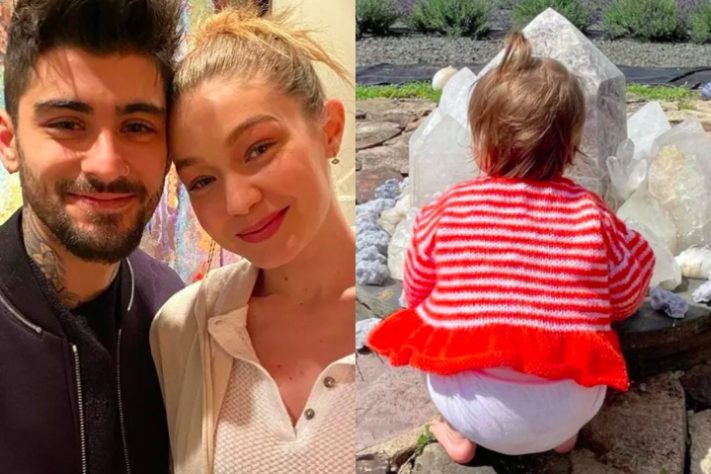 Montagem - Zayn Malikm, Gigi Hadid e filha