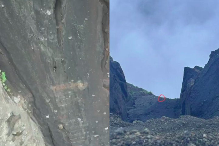 A brasileira foi vista pela última vez no sábado (21/06), por volta de 17h10 do horário local, em imagens de drone registradas por outros turistas. Desde então, está sem água, comida ou agasalhos.-Montagem/Reprodução/Redes Sociais 