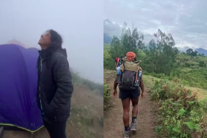 Montagem - Juliana Marins - brasileira Monte Rinjan Indonésia