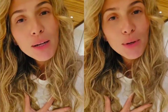 Montagem - Apresentadora Lívia Andrade vive momentos de tensão durante voo de avião