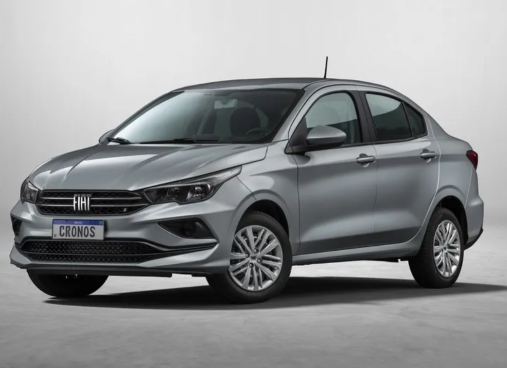 10. Fiat Cronos Drive 1.0 - 
A partir de R$ 100.990, vem com motor 1.0 Firefly de 75 cv e cÃ¢mbio manual de 5 marchas.  Como sedÃ£ compacto, oferece amplo porta-malas de 525 litros, ar-condicionado e direÃ§Ã£o elÃ©trica, ideal para famÃ­lias.  