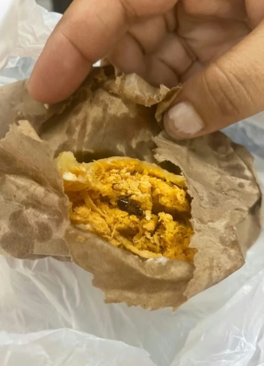 Uma cliente de uma pastelaria perto da estação Siqueira Campos do metrô, em Copacabana,  já tinha comido parte só pastel quando percebeu uma pequena barata. E em seguida notou que havia outras. Ela disse que teve ânsia de vômito e chegou a ter dores na barriga. 