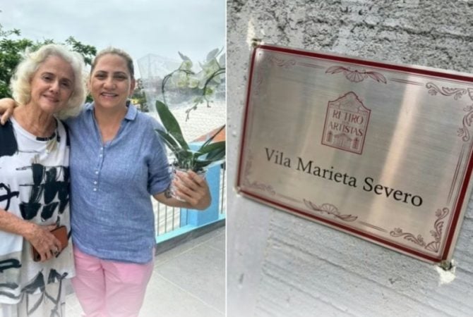 Após fazer doação para construção de casas, Marieta Severo vira nome de vila no Retiro dos Artistas