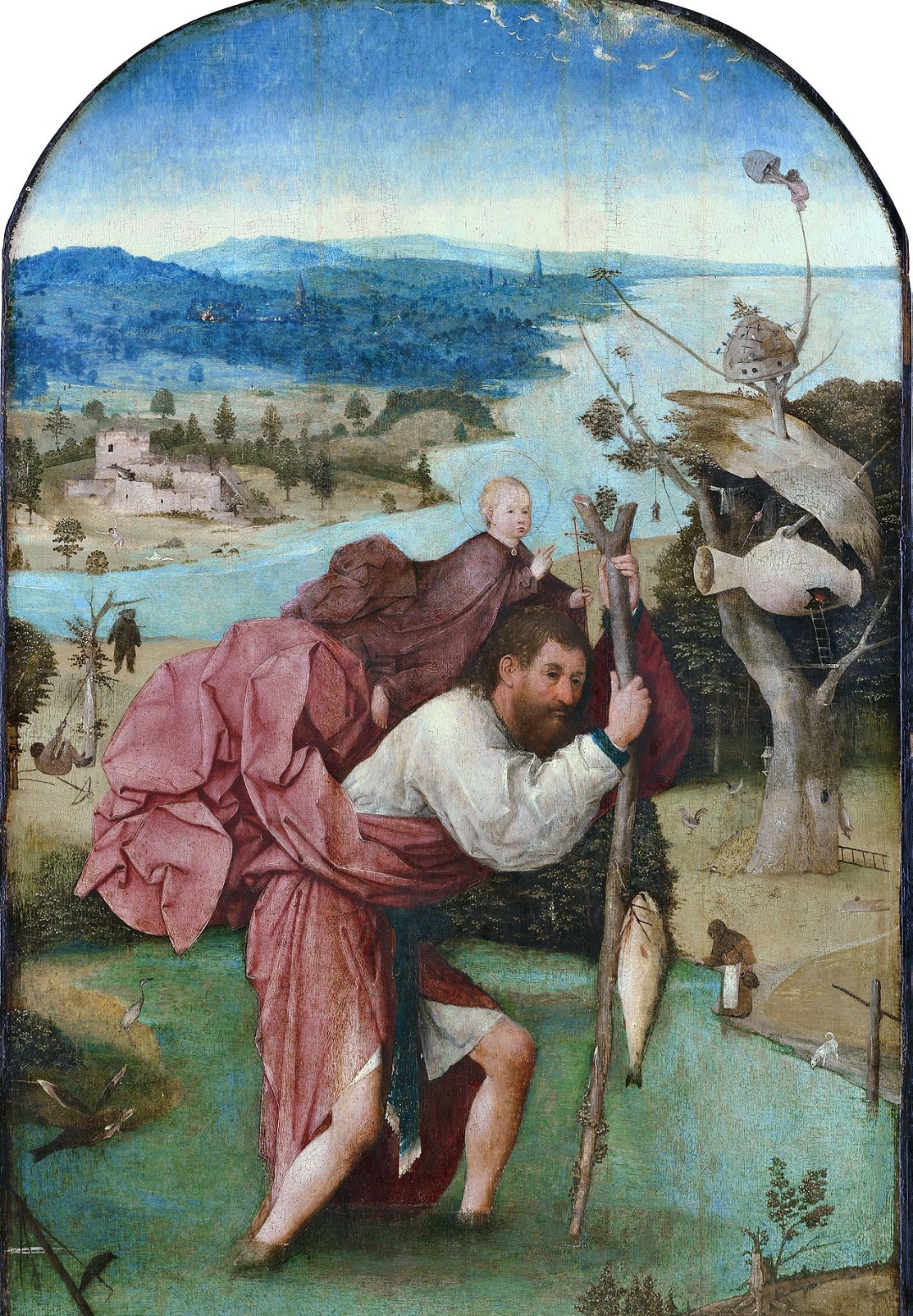 São Cristóvão
Celebrado em 25 de julho, é o padroeiro dos motoristas e viajantes. Segundo a tradição, carregou o menino Jesus nos ombros ao atravessar um rio, tornando-se símbolo de proteção nas estradas.