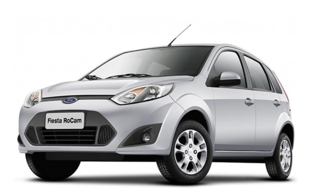 Ford Fiesta 2014 – Hatch que combina design moderno com bom desempenho.  Equipado com motor 1.0, oferece economia de combustível e conforto.  Os preços variam entre R$ 28.800 e R$ 29.700.  
