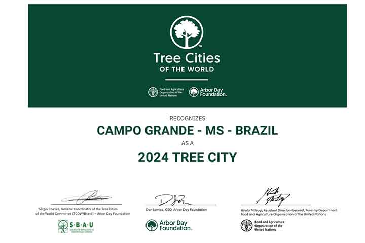 Cidade brasileira volta a receber título de mais arborizada do mundo
