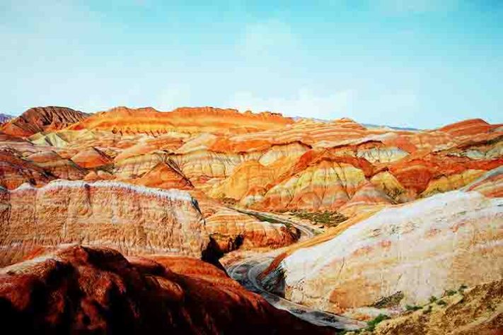 Parque Geológico Nacional Zhangye Danxia, província de Gansu, na China -Imagem de 00luvicecream por Pixabay