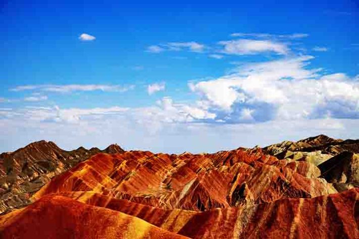 Parque Geológico Nacional Zhangye Danxia, província de Gansu, na China -Imagem de Kang-Rui LENG por Pixabay