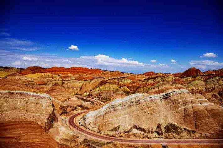 Parque Geológico Nacional Zhangye Danxia, província de Gansu, na China -Imagem de Kang-Rui LENG por Pixabay