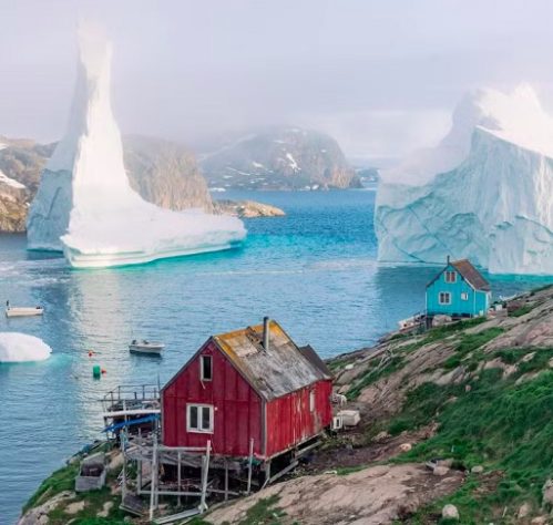 Iceberg gigante está em rota de colisão com uma vila na Groelândia (2025)