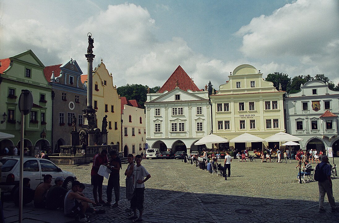 O centro histórico de ?eský Krumlov foi declarado Patrimônio Mundial da UNESCO em 1992. 