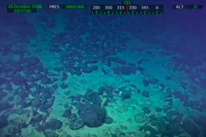 Amostras coletadas nessa região na década de 1980 sugeriam a ideia de que essa parte da elevação já esteve acima da água.