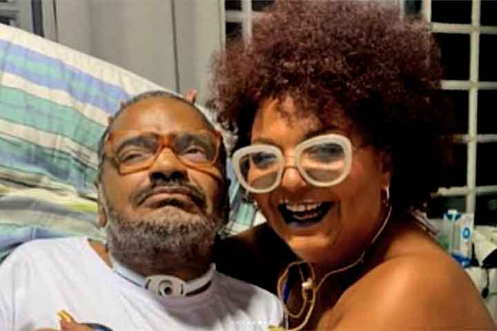 Em trecho da biografia, Babi Cruz, esposa de Arlindo, diz que o artista não responde mais a estímulos. 
