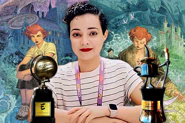 O prêmio para Bilquis Evely foi dado pelo livro “Helen de Wyndhord”, uma graphic novel publicada pela editora Dark House e lançada em território brasileiro pela editora Suma. 