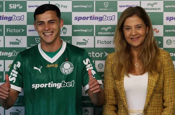 Sosa é apresentado no Palmeiras e vê salto na carreira: ‘Não é um retrocesso’