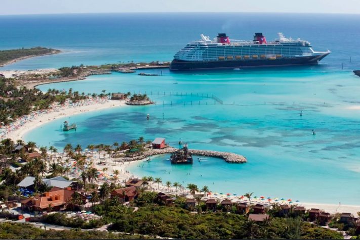 Ilha privada dos cruzeiros Disney nas Bahamas