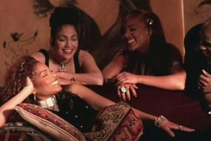 Jennifer Lopez em clipe de Janet Jackson