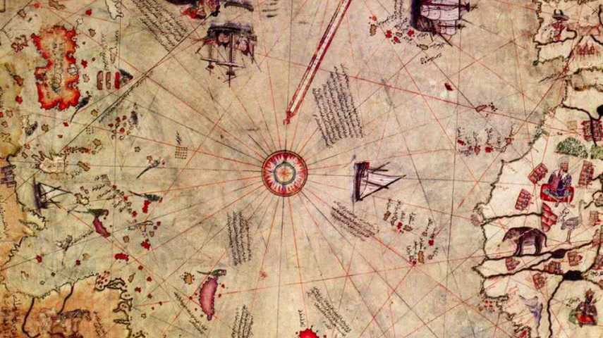 Desenhado em pele de gazela, o mapa chamou atenção por sua riqueza de detalhes e por reunir fontes diversas.