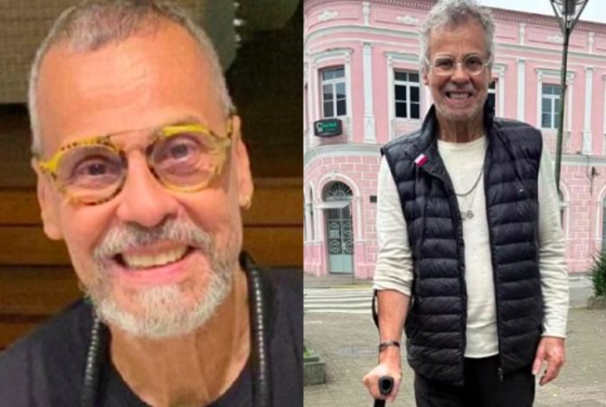Carlinhos de Jesus explica uso de muletas e cadeira de rodas: ‘Muita dor’