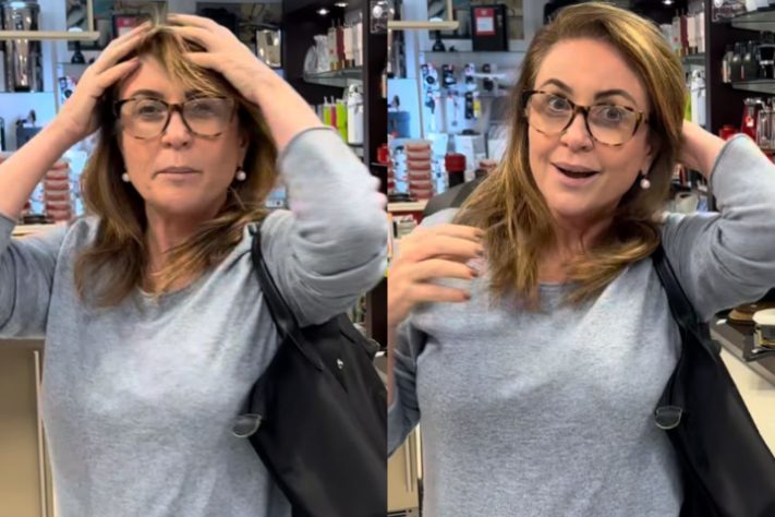 Jornalista Leilane Neubarth é hostilizada em loja - Montagem/Reprodução/Redes Sociais