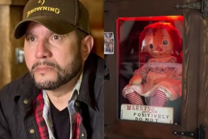 Montagem - Dan Rivera - investigador paranormal morre durante turnê com a boneca Annabelle