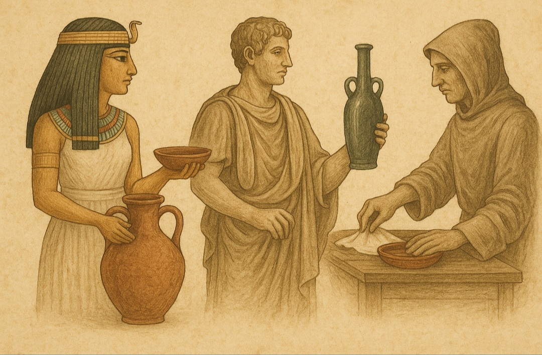 Egípcios e romanos já utilizavam o vinagre tanto como tempero quanto conservante. Na Idade Média, seu uso se expandiu para a medicina popular e limpeza doméstica.
