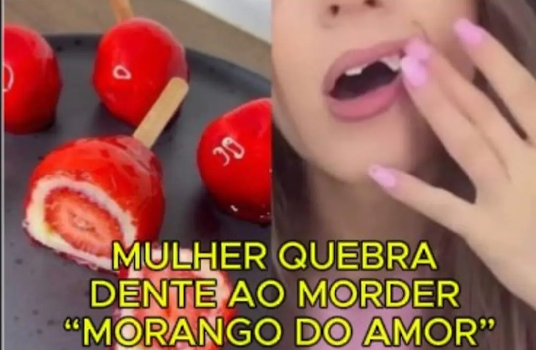 Só que já tem gente errando no ponto do caramelo que reveste o bombom. Ficou muito duro. Houve casos em que pessoas quebraram os dentes. E vários posts e memes estão nas redes sociais.-Reprodução redes sociais 