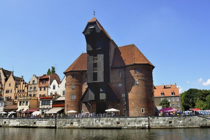 Żuraw em Gdańsk, na Polônia - Wikimedia Commons/DerHexer