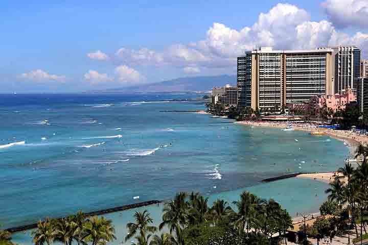 Waikiki - Honolulu, capital do Havaí. EUA - Imagem de Cleo Maranski por Pixabay
