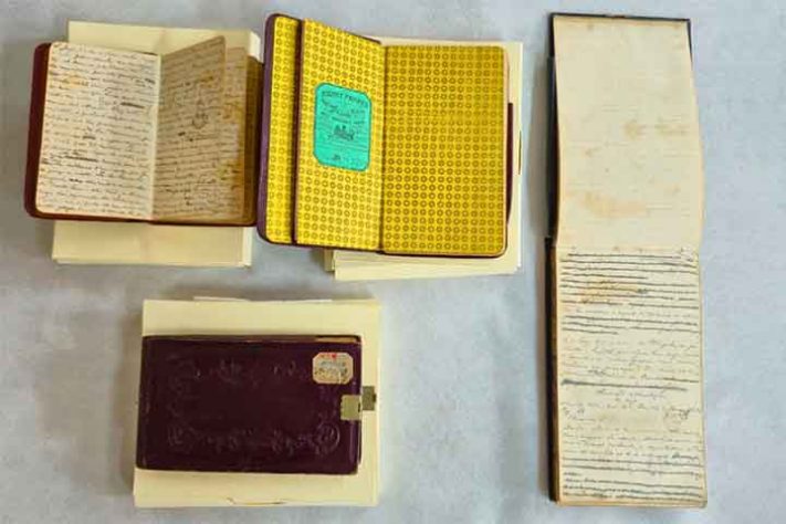Cadernetas restauradas de Dom Pedro II - Divulgação