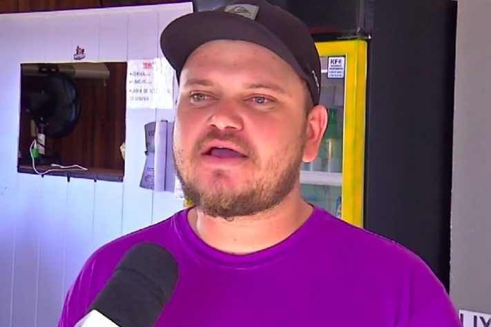 Dono de lanchonete manda 'lanche fake' para golpista e viraliza na web - Montagem/Reprodução/TV Anhanguera