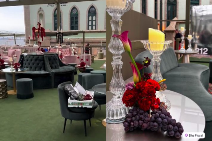 Decoração de festa de Bruna Marquezine vira piada na web - Montagem/Divulgação/Reprodução Instagram