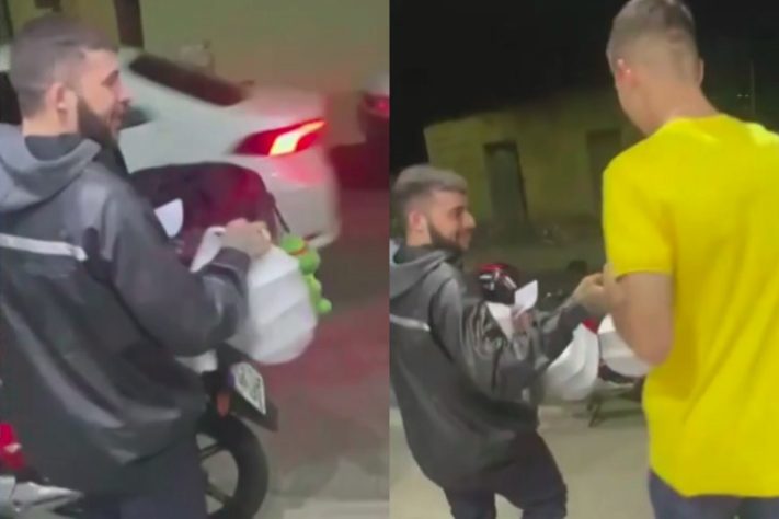 Dono de lanchonete manda 'lanche fake' para golpista e viraliza na web - Reprodução/TV Anhanguera