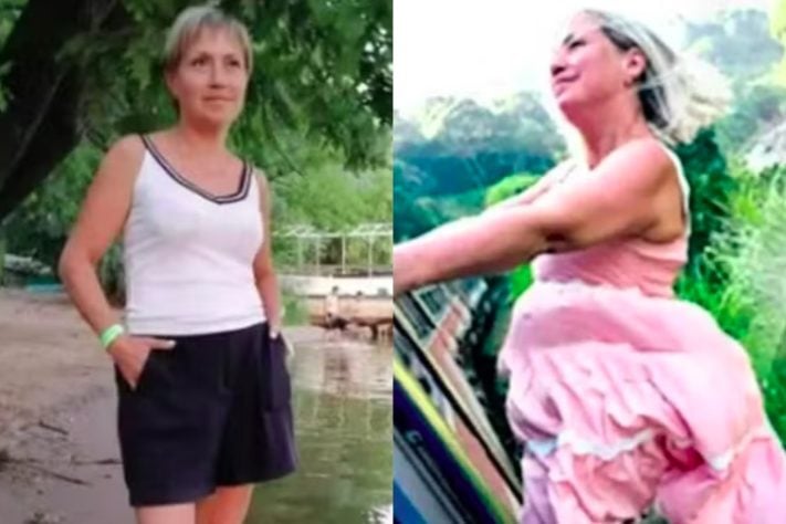 Montagem - Turista morre após cair de trem quando posava para foto com corpo pra fora