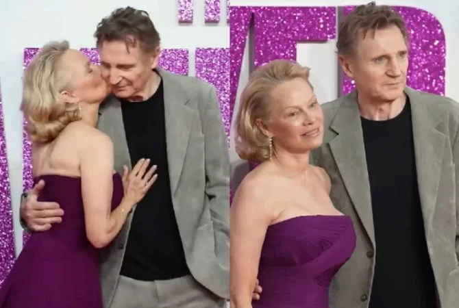 Após rumores, ex-cunhada de Liam Neeson ‘aprova’ romance com Pamela Anderson