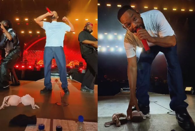 Fã atira sutiã para Will Smith e momento repercute: ‘Agradeço’