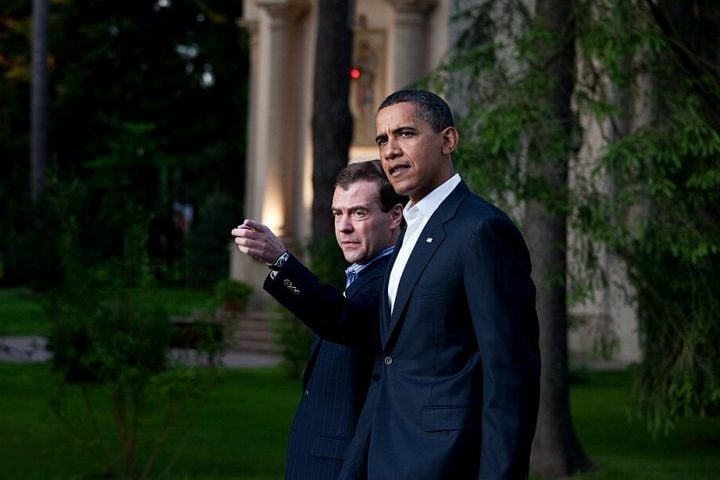 A guinada de Medvedev contrasta com sua atuação no passado: durante seu mandato, de 2008 a 2012, buscou aproximação com os EUA, era visto como símbolo de modernização e chegou a visitar o Vale do Silício.-Flickr - The White House