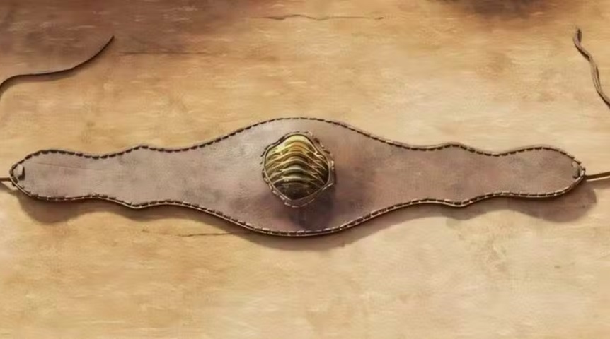 O fóssil, de cerca de 4 cm, pertence ao gênero Colpocoryphe e apresenta marcas de desgaste artificial, sugerindo uso como pingente ou pulseira.