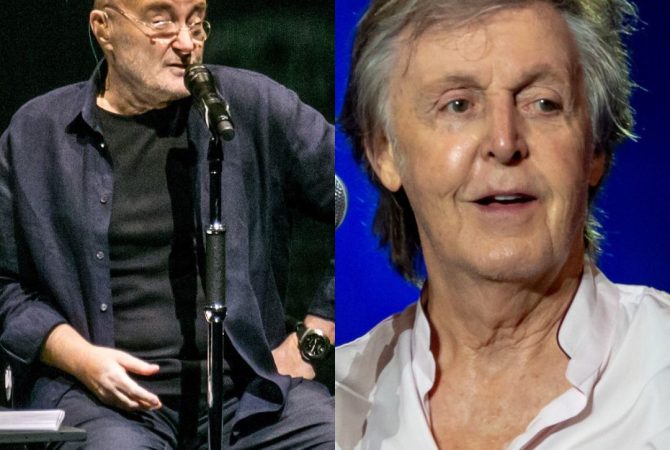 Fotos de Phil Collins com Paul McCartney no hospital são falsas