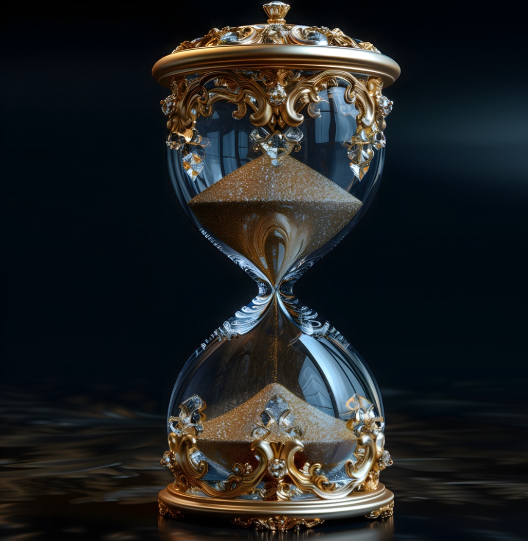 Acredita-se que ela tenha surgido na Idade Média, possivelmente na Europa do século VIII ou IX, inspirada em instrumentos anteriores como relógios de água e de sol. Com o tempo, se tornou símbolo de passagem e finitude.