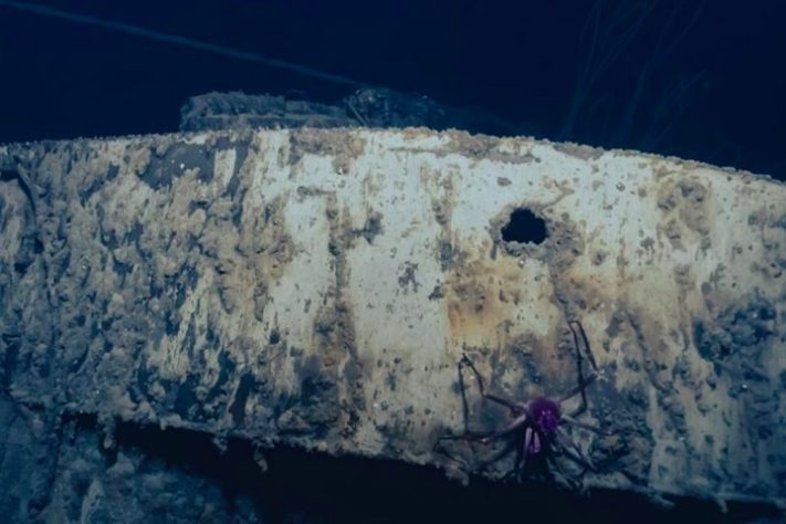 Destroços do USS Quincy - Divulgação/Ocean Exploration Trust