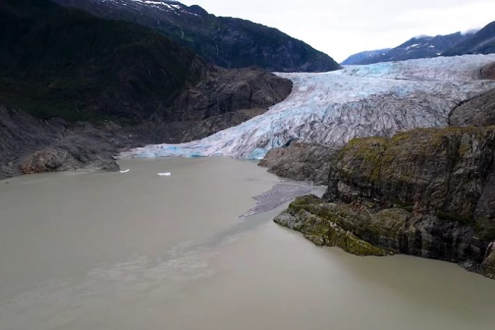 glaciar Mendenhall, Alasca - Reprodução/YouTube