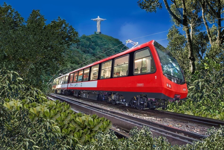 Trem do Corcovado (RJ) - O passeio de trem até o Cristo Redentor é curto, mas marcante: são 20 minutos em terreno íngreme, a uma velocidade de até 15 km/h, com vista para a mata atlântica do Parque Nacional da Tijuca. Além do transporte, o valor inclui o acesso ao monumento e aos mirantes ao redor.