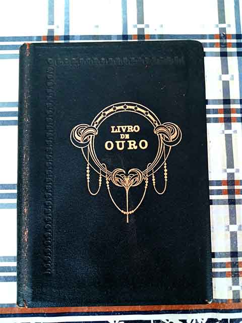 Ao abrir um livro com capa de couro verde, intitulado â??Livro de Ouroâ?, ela encontrou um documento dobrado que chamou sua atenÃ§Ã£o imediatamente.

