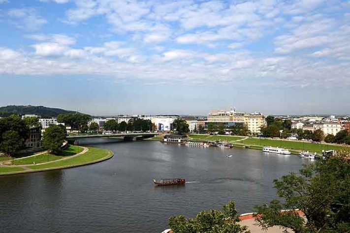 Rio Vístula - Tesoouros do Palácio Real Polonês no rio Vístula e Varsóvia -Tim Adamsi/Wikimédia Commons