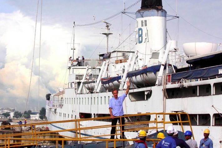 Empresário Eric Saw adquiriu o navio MV Doulos e construiu um hotel de luxo - Arquivo Pessoal