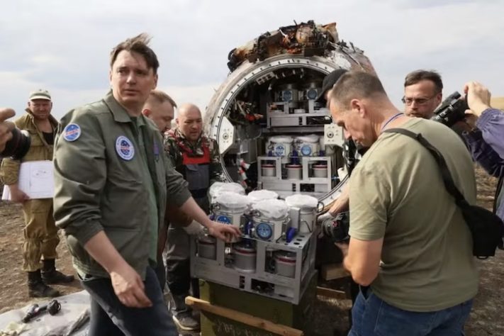 Missão Arca de Noé russa retorna à Terra com 75 ratos e 1500 moscas – Divulgação/Roscosmos