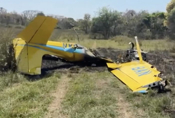 Queda de avião em fazenda do Mato Grosso do Sul causa a morte de 4 pessoas (2025) — Reprodução/TV Globo