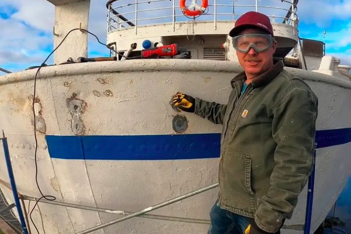 Empresário fica 16 anos tentando restaurar transatlântico e navio afunda - Arquivo Pessoal